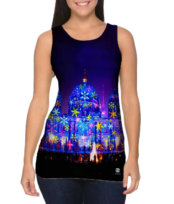 Women's Spaghetti Strap Tank Tops with Geometric PatternsFestival Of Lights