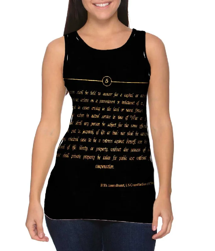 Plus Size Women's Criss - Cross Back Tank Tops in Neon ColorsFifth Amendment Us Constitution Plus Size Women's Criss - Cross Back Tank Tops in Neon ColorsFifth Amendment Us Constitution