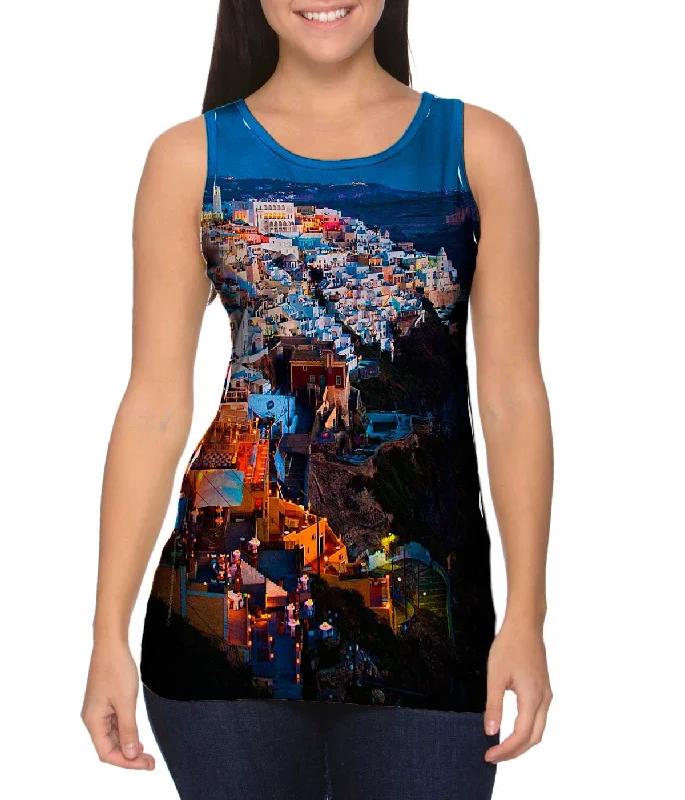 Square Neck Women's Organic Cotton Tank Tops in Earth TonesFira At Dusk