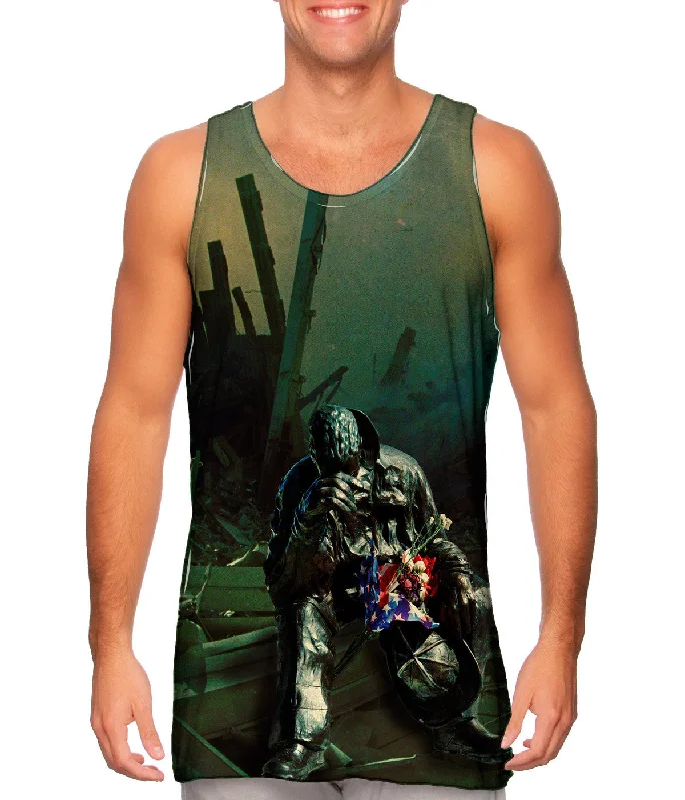 Women's Longline Tank Tops with Abstract PrintsFirefighter Sit