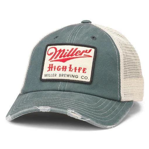 Embroidered Women T Shirt with Intricate DetailsOrville Hat: Miller High Life - Stone/Green Embroidered Women T Shirt with Intricate DetailsOrville Hat: Miller High Life - Stone/Green