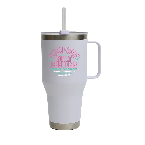Plus Size Women T Shirt for a Comfortable and Flattering FitPB Customs Quencher 40oz, White
