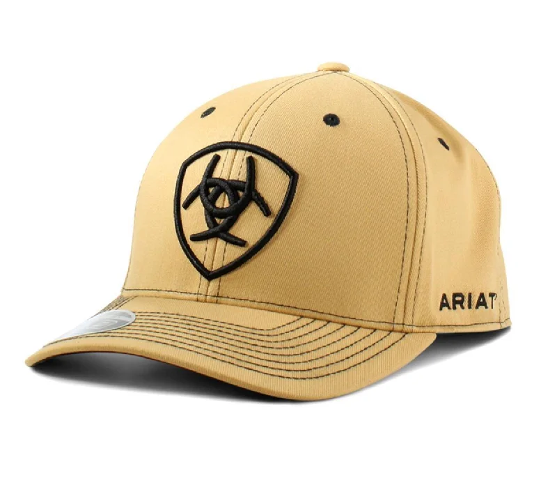 Ringer T Shirt Women with Retro - Inspired StripesAriat Mens Snapback Logo Tan