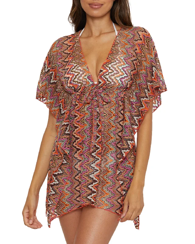 Animal - print cover ups for a bold and edgy beach style2024 Becca by Rebecca Virtue Sundown Zigzag Crochet Tunic - 9039471 Animal - print cover ups for a bold and edgy beach style2024 Becca by Rebecca Virtue Sundown Zigzag Crochet Tunic - 9039471