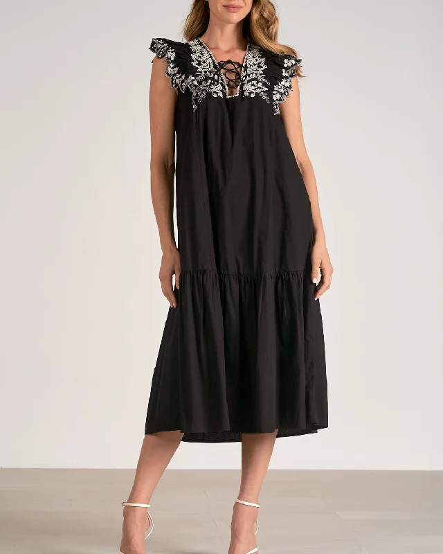 Moisture - wicking cover ups for staying dry during beach activities2024 Elan Embroidered V Neck Midi Dress - Ple5957 Moisture - wicking cover ups for staying dry during beach activities2024 Elan Embroidered V Neck Midi Dress - Ple5957