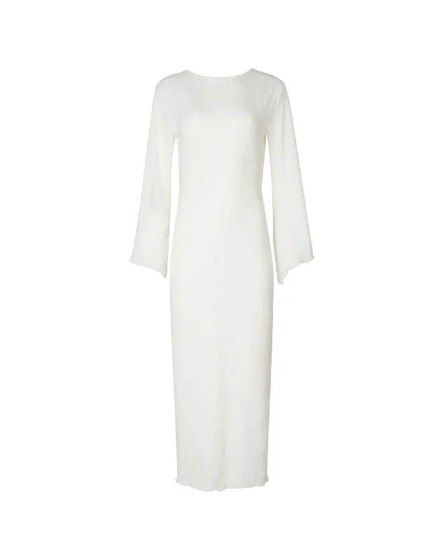 Ruffled - hem cover ups for a cute and feminine lookAmelia Off-White Long Dress