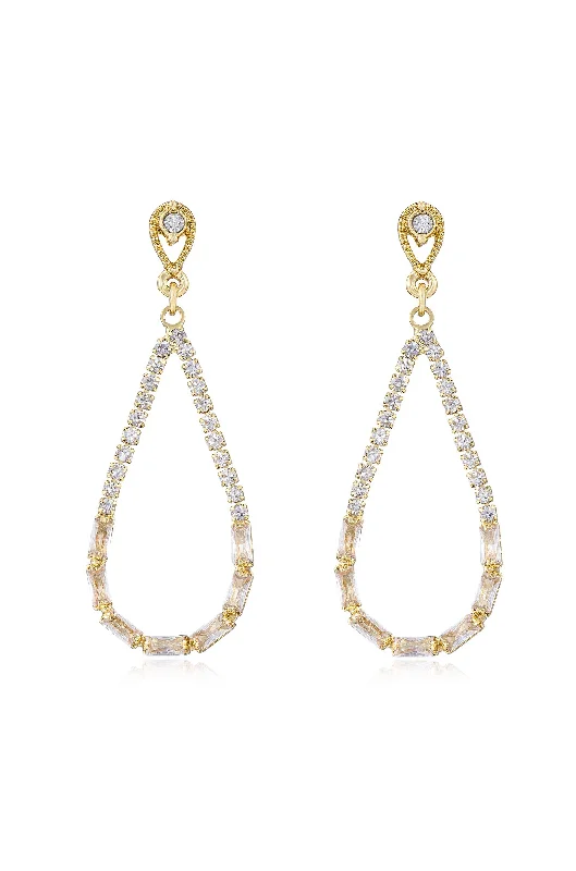 Hooded cover ups for windy beach daysAngels City Drop Crystal Earrings