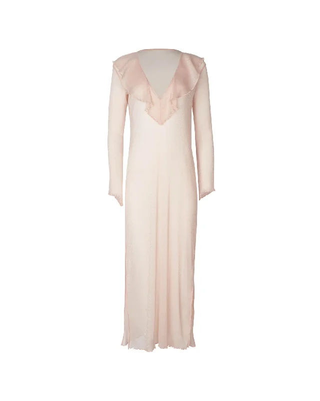 Recycled material cover ups for an environmentally friendly choiceAntonia Ruffled Pink Cover Up Dress Recycled material cover ups for an environmentally friendly choiceAntonia Ruffled Pink Cover Up Dress