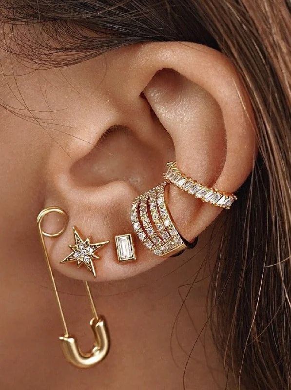 Mini - length cover ups for a more daring and youthful beach styleAbi Safety Pin Earring Mini - length cover ups for a more daring and youthful beach styleAbi Safety Pin Earring