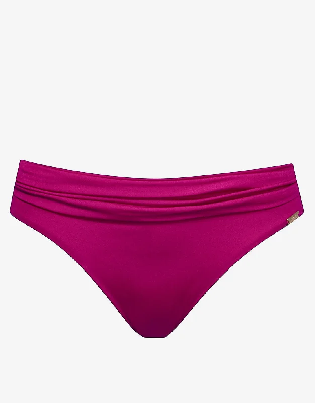 Maternity bikini for expecting mothers to enjoy the beach comfortablyImpact Ruched Bikini Pant - Berry Glaze
