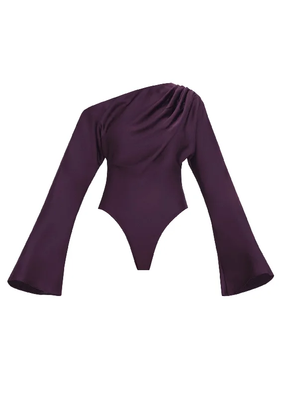 Cut - Out Bodysuits for a Trendy and Fashion - Forward StyleMATI BODYSUIT - BERRY
