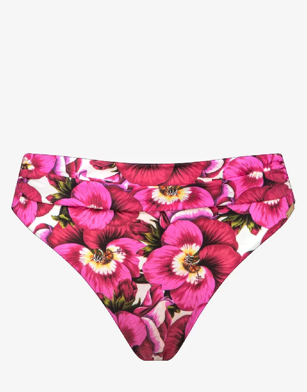 High - waisted bikini for a retro and tummy - flattering lookRevelation Gathered Band Bikini Pant