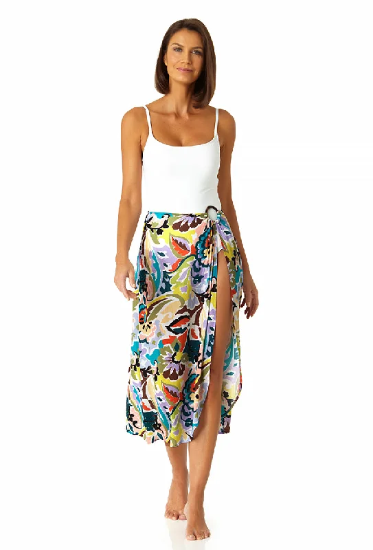 Anne Cole - Women's Ring Sarong Skirt Swimsuit Cover Up